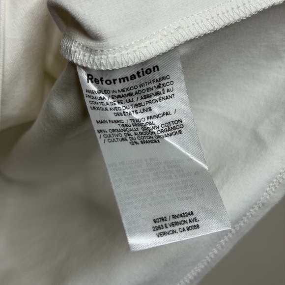 Reformation Dusk Boat-neck Organic Cotton-blend Top - Picture 10 of 10